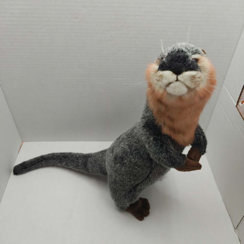 Hansa Creation Realistic Standing Otter Plush Stuffed Animal 14 Inch